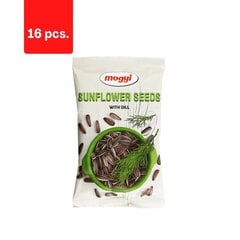 Жареный подсолнух MOGYI, соленый, со вкусом укропа, 140 г x 16 шт. цена и информация | Орехи, сухофрукты, семечки | 220.lv