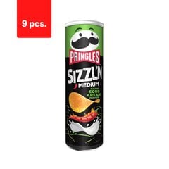 Čipsi PRINGLES krējums un sīpolu, 160g x 9 gab. cena un informācija | Uzkodas, čipsi | 220.lv