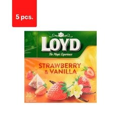 Фруктовый чай со вкусом клубники и ванили LOYD, 20 х 2 г х 5 упаковок цена и информация | Чай | 220.lv
