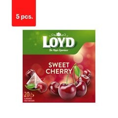 Чай фруктовый со вкусом вишни LOYD, 20 х 2 г х 5 упаковок цена и информация | Чай | 220.lv