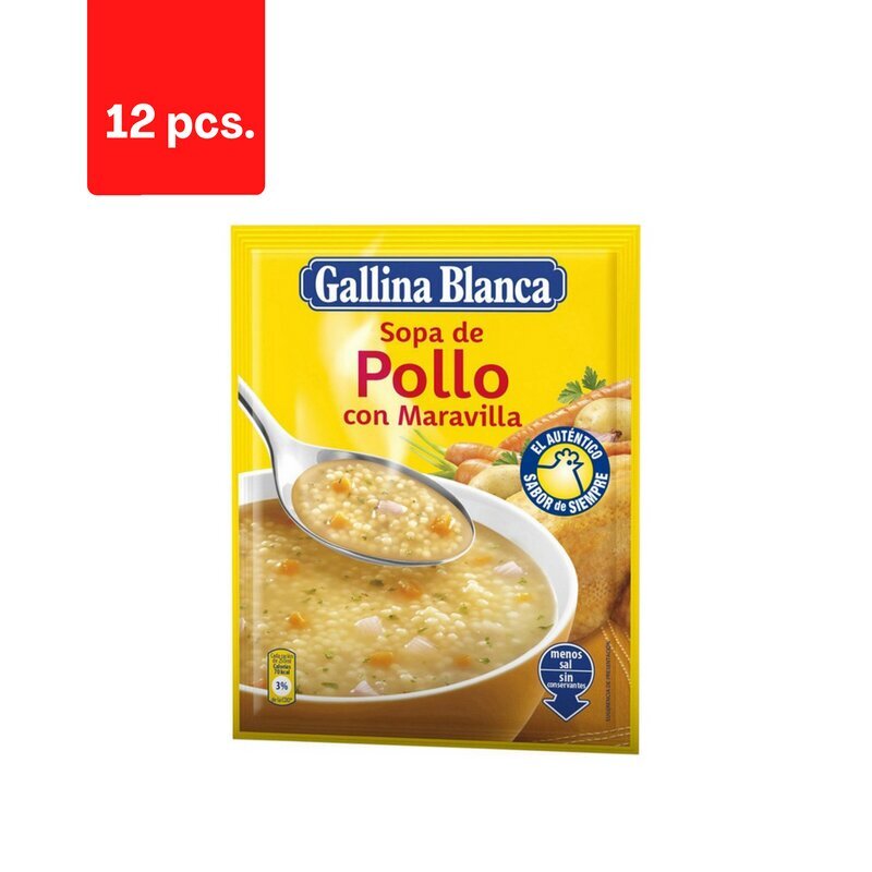 Vistas zupa GALLINA BLANCA Maravilla, 85 g x 12 gab. cena un informācija | Zupas, buljoni | 220.lv