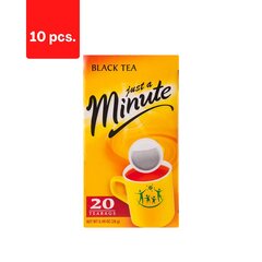 Melnā tēja Just a minute, 20 x 1,4 g x 10 iepakojumi cena un informācija | Tēja | 220.lv