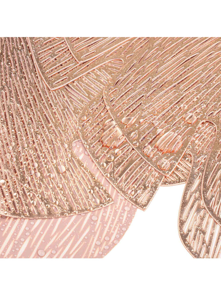 Monstera galda paklājiņš 44x36 A474 - rozā zelts cena un informācija | Galdauti, salvetes | 220.lv