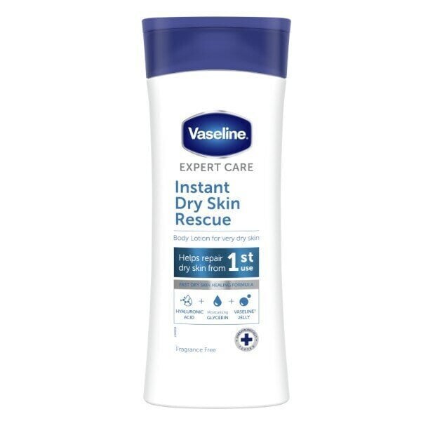 Ķermeņa losjons Vaseline Instant Rescue Dry Skin, 400 ml cena un informācija | Ķermeņa krēmi, losjoni | 220.lv