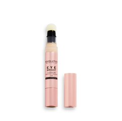 Acu maskējošs līdzeklis Makeup Revolution Eye Bright Under Eye Concealer Fair, 3 ml цена и информация | Пудры, базы под макияж | 220.lv