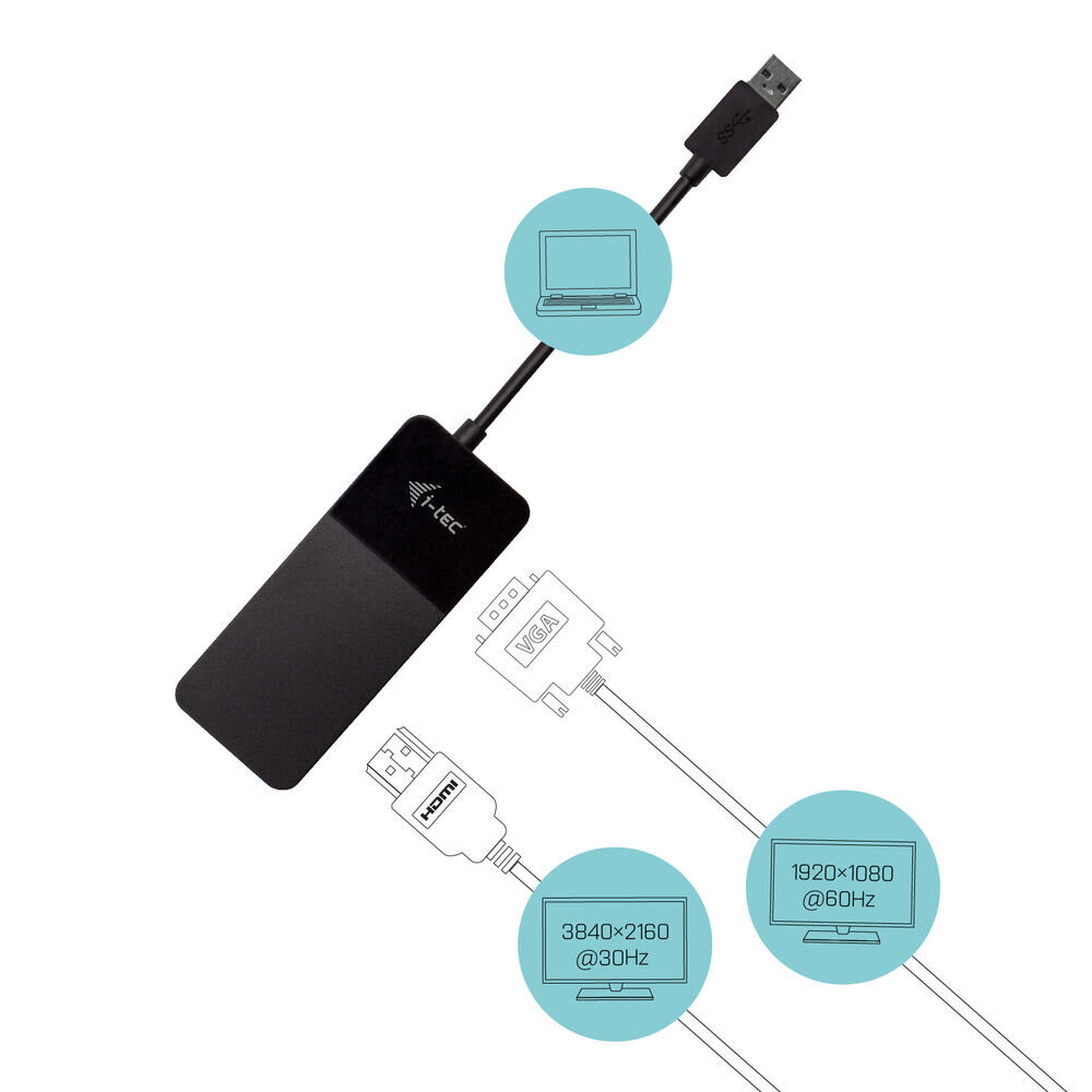 I-tec U3VGAHDMIADA cena un informācija | Adapteri un USB centrmezgli | 220.lv