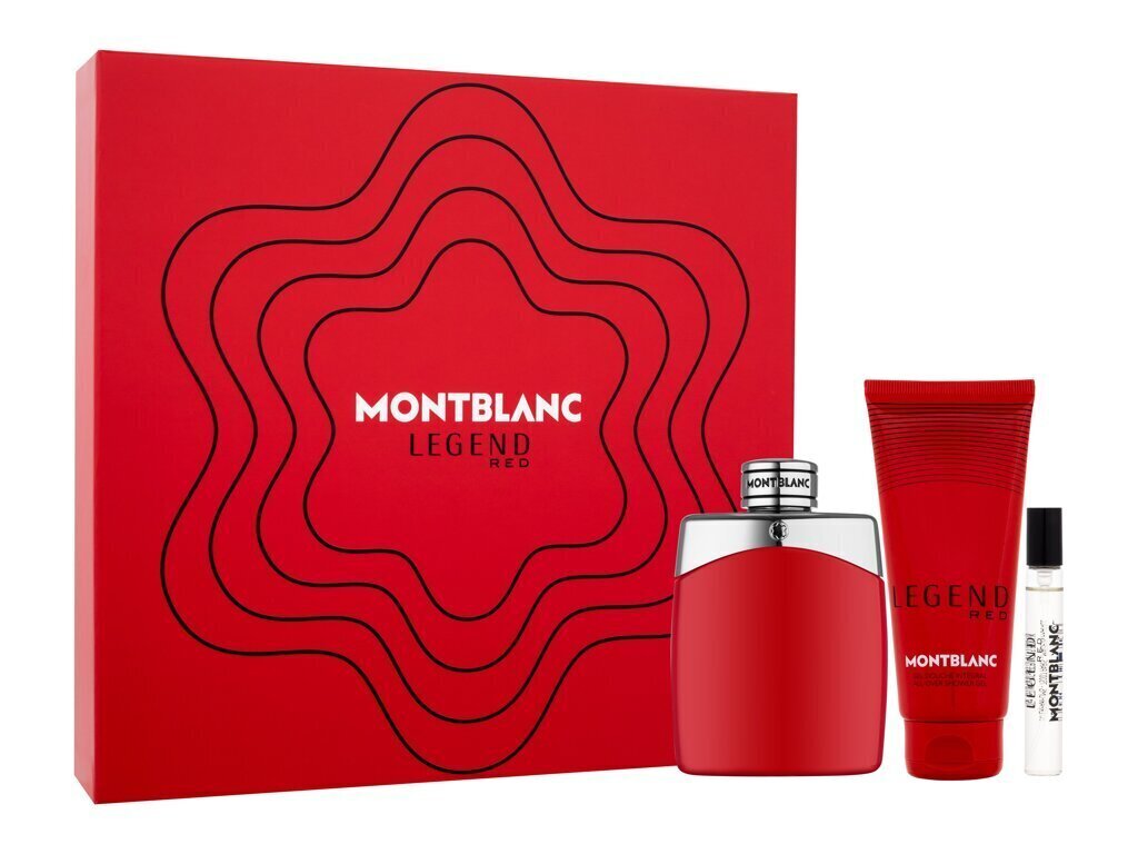 Kosmētikas dāvanu komplekts sievietēm Mont Blanc Legend Red: tualetes ūdens 100 ml + tualetes ūdens 7,5 ml + dušas želeja 100 ml цена и информация | Sieviešu smaržas | 220.lv