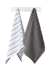Кухонное полотенце Bobby 2, 38x63, A422, темно-серый/белый цвет цена и информация | Кухонные полотенца, рукавицы, фартуки | 220.lv
