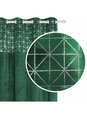 Велюровая штора Глянцевая, 140х250, А495, темно-зеленая