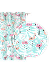 Aizkars flamingos 140x250 A500 - piparmētra cena un informācija | Aizkari | 220.lv