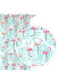 Aizkars flamingos 140x250 A500 - piparmētra