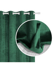 Velūra aizkars Soft Velvet 140x250 A502 - tumši zaļš цена и информация | Шторы, занавески | 220.lv