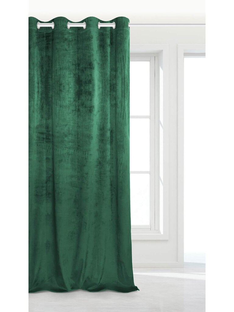 Velūra aizkars Soft Velvet 140x250 A502 - tumši zaļš cena un informācija | Aizkari | 220.lv