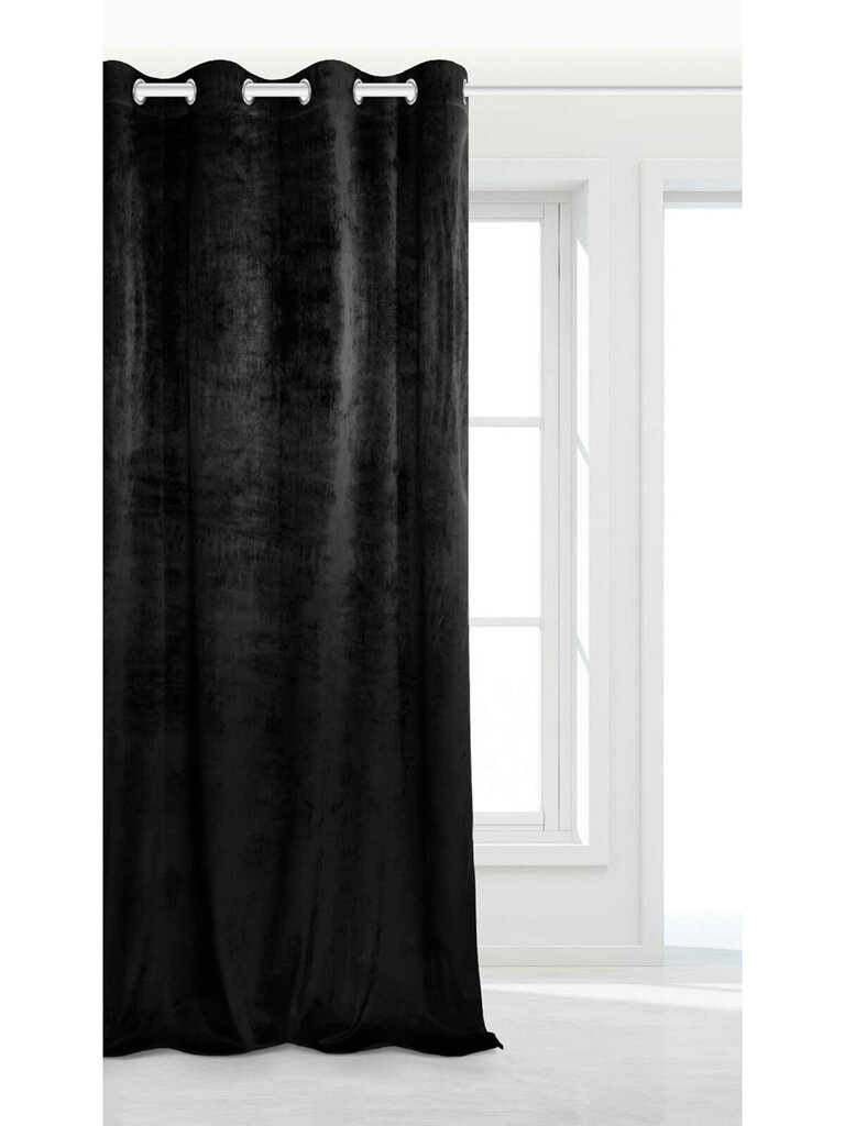 Velūra aizkars Soft Velvet 140x250 A502 - melns цена и информация | Aizkari | 220.lv