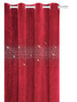 Velūra aizkars Shiny 140x250 A501 - tumši sarkans