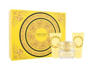 Kosmētikas dāvanu komplekts sievietēm Versace Yellow Diamond Set: tualetes ūdens, 50 ml + dušas želeja, 50 ml + ķermeņa losjons, 50 ml cena un informācija | Sieviešu smaržas | 220.lv