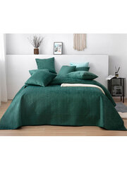 Stepēts gultas pārklājs Moxie A544 - tumši zaļš cena un informācija | Gultas pārklāji, pledi | 220.lv