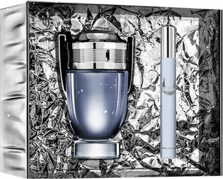 Smaržu komplekts vīriešiem Paco Rabanne Invictus EDT 100 ml cena un informācija | Vīriešu smaržas | 220.lv