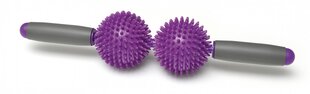 SISSEL® Spiky Twin Roller masieris, violets cena un informācija | Masāžas piederumi | 220.lv