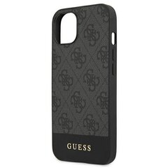 Guess GUHCP13MG4GLGR iPhone 13 6.1" серый / серый жесткий 4G Stripe Collection цена и информация | Чехлы для телефонов | 220.lv