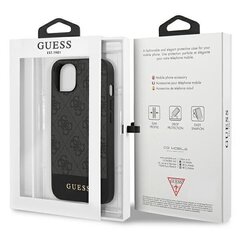 Guess GUHCP13MG4GLGR iPhone 13 6.1 "gray / gray hard4G Stripe Collection cena un informācija | Telefonu vāciņi, maciņi | 220.lv