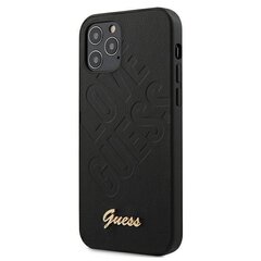 Guess GUHCP12LPUILGBK iPhone 12 Pro Max 6,7 black cena un informācija | Telefonu vāciņi, maciņi | 220.lv