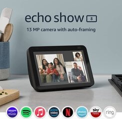 Умная колонка Echo show 8 2nd, черная цена и информация | Smart устройства и аксессуары | 220.lv