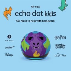 Аудиоколонка Echo dot 5 Kids, дракон цена и информация | Аудиоколонки | 220.lv