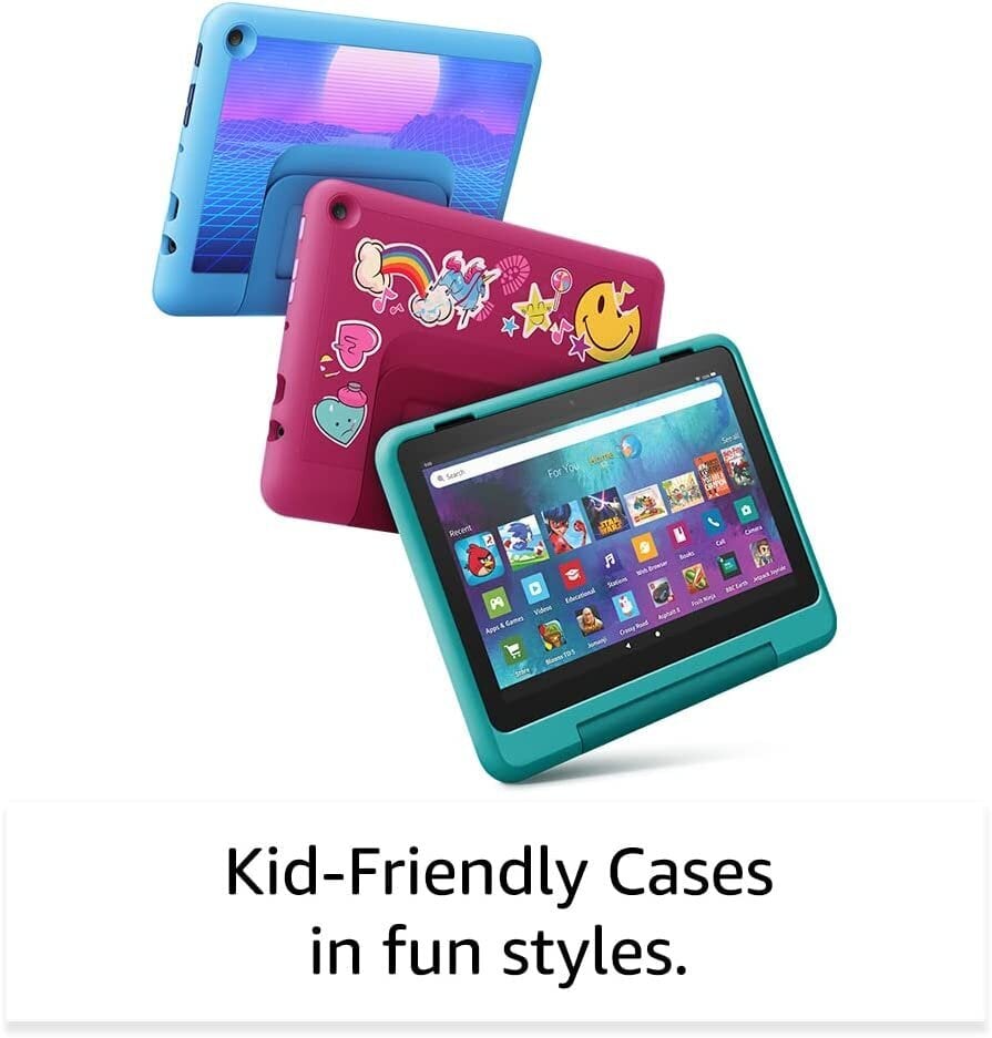 Amazon Fire HD 8 32GB Kids Pro 2022, rainbow universe cena un informācija | Planšetdatori | 220.lv