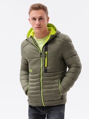 Куртка весна-осень C372, цвет хаки цена и информация | Мужские куртки | 220.lv