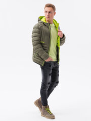 Куртка весна-осень C372, цвет хаки цена и информация | Мужские куртки | 220.lv