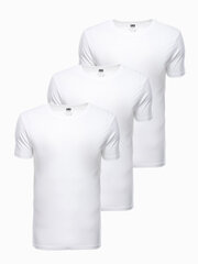Однотонная футболка, белая, 3 шт., Z30 V10 цена и информация | Мужские футболки | 220.lv