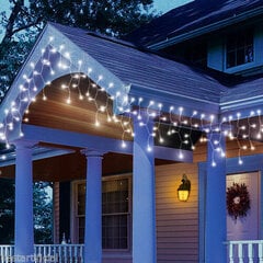 LED garland-Icicle 300 LED, 14m. Balts цена и информация | Гирлянды | 220.lv