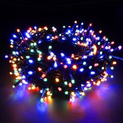 Elektriskā vītne ar 500 LED spuldzēm - krāsaina - cena un informācija | Ziemassvētku lampiņas, LED virtenes | 220.lv