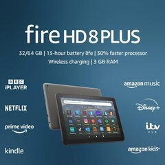 Planšetdators Fire HD 8+ plus 32gb Black цена и информация | Планшеты | 220.lv