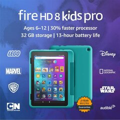 Планшет Fire HD 8 Kids pro, зелёный, 32 Гб цена и информация | для планшетов | 220.lv