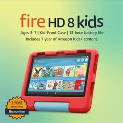 Планшет Amazon Fire HD 8 Kids 32ГБ, красный цена и информация | Планшеты | 220.lv