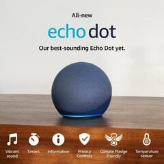 Аудиоколонка Echo dot 5, синий цена и информация | Аудиоколонки | 220.lv