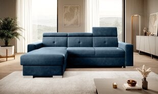 Stūra dīvāns NORE Fresia Lukso 40, zils cena un informācija | Stūra dīvāni | 220.lv