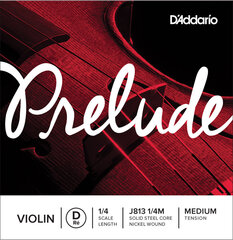Stīga vijolei D D'Addario Prelude J813 1/4M cena un informācija | Mūzikas instrumentu piederumi | 220.lv