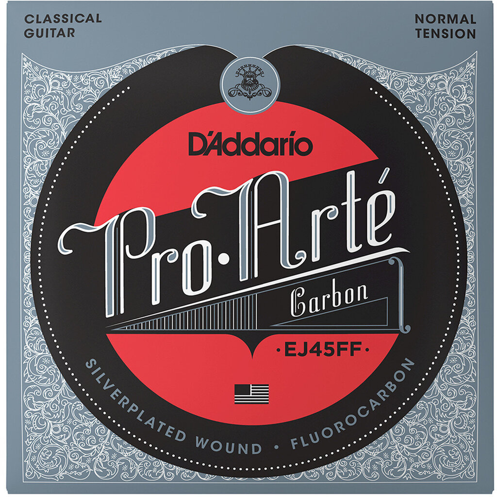 Stīgas klasiskajai ģitārai D'Addario Pro-Arté Carbon EJ45FF .024 cena un informācija | Mūzikas instrumentu piederumi | 220.lv