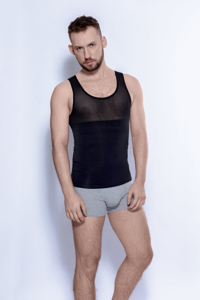 Koriģējošais krekls Body Perfect Mitex For Men, 170-180cm, melns цена и информация | Koriģējošā veļa | 220.lv