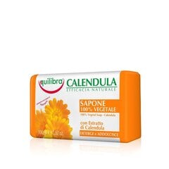 Maigas kliņģerīšu ziepes Equilibra Calendula, 100 g cena un informācija | Ziepes | 220.lv