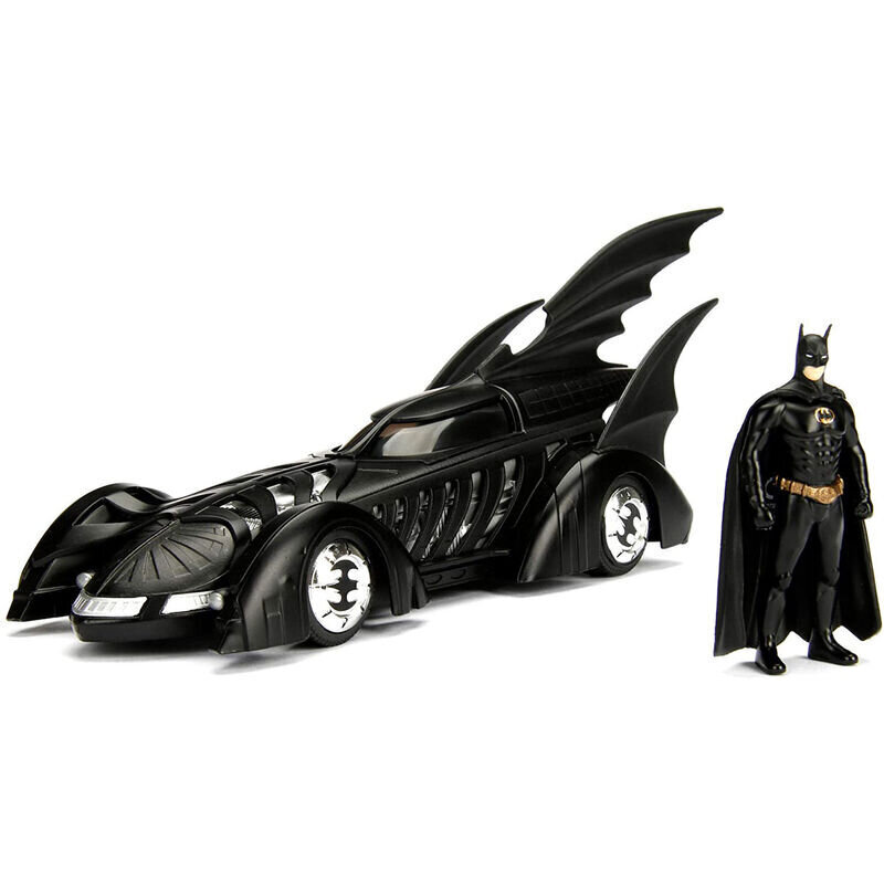Metāla automašīna + figūriņa DC Comics Batman Forever Batmovil cena un informācija | Rotaļlietas zēniem | 220.lv