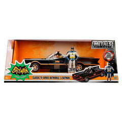DC Comics Batman Batmovil metal Classic 1966 auto + figūru komplekts cena un informācija | Rotaļlietas zēniem | 220.lv