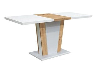 Обеденный стол BRW Zalder, белый/коричневый цена и информация | Кухонные и обеденные столы | 220.lv