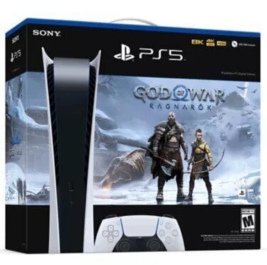 Sony Playstation 5 Digital Edition + God of War: Ragnarök цена и информация | Spēļu konsoles | 220.lv