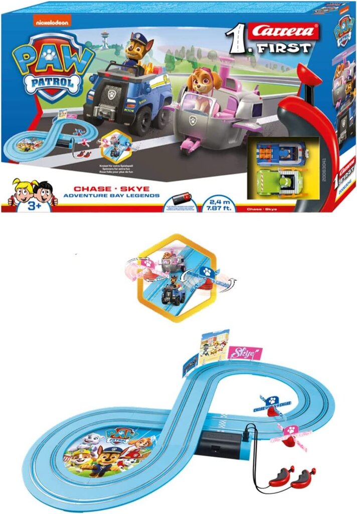 Sacīkšu trase Ķepu patruļa - Carrea PAW PATROL - Adventure Bay Legends - Chase Skye cena un informācija | Rotaļlietas zēniem | 220.lv