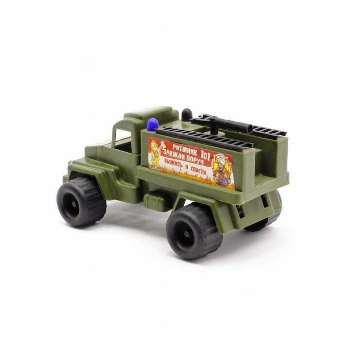 Automašīnas "Uran" militārais ugunsdzēsējs. cena un informācija | Rotaļlietas zēniem | 220.lv