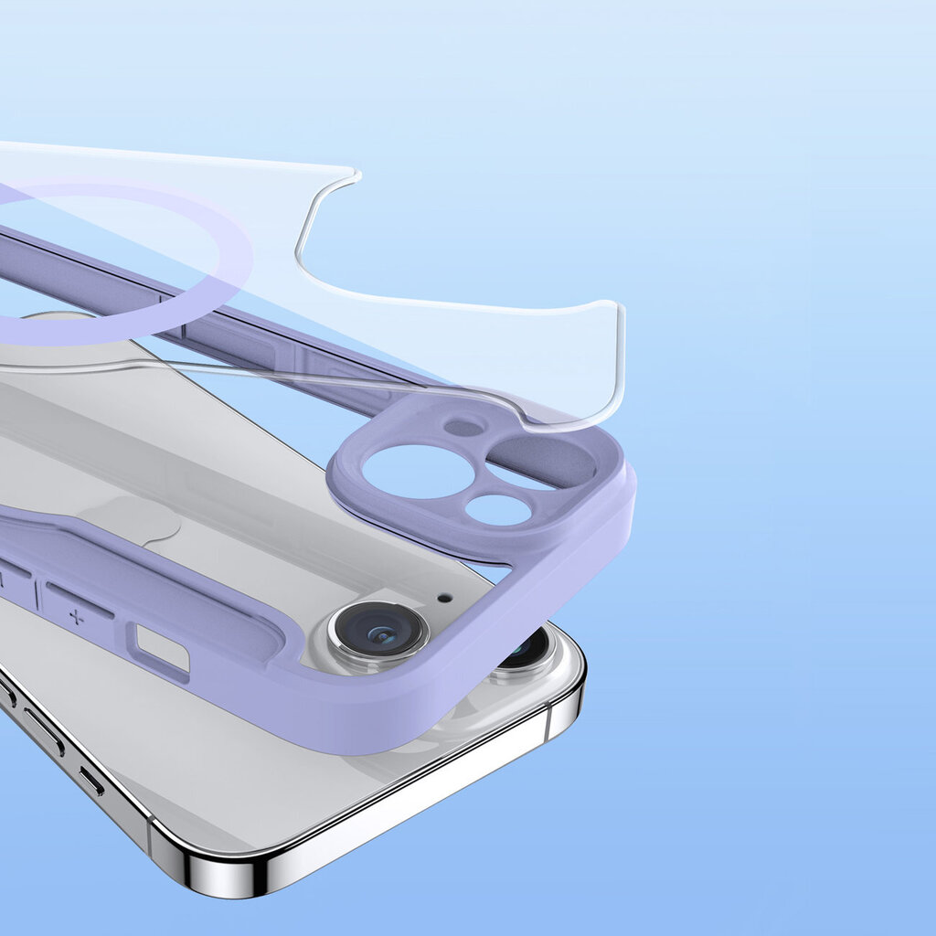 Dux Ducis Skin X Pro - iPhone 14 - Magnetic MagSafe Flip, violets cena un informācija | Telefonu vāciņi, maciņi | 220.lv